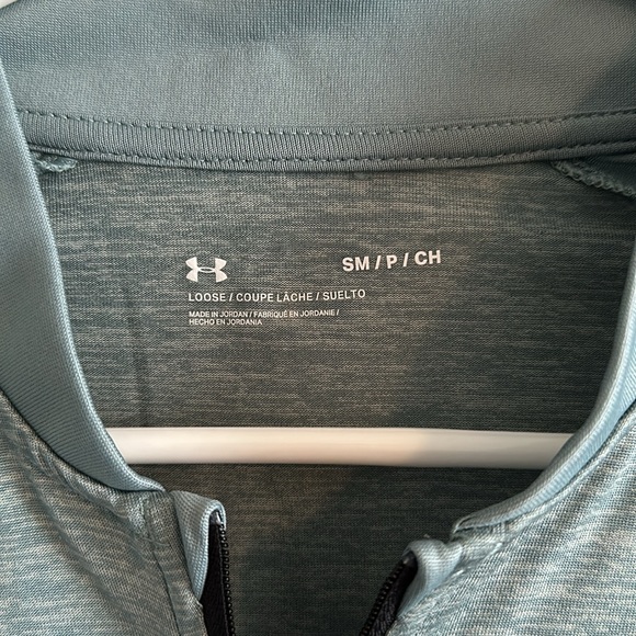 Men’s Small Under Armour Light Green Quarter Zip Pullover - Picture 3 of 6